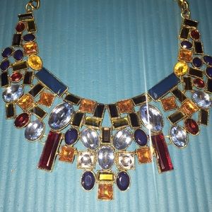 Chunky colorful beaded necklace